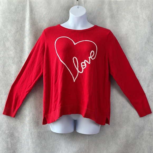 Apt. 9 LOVE Heart Sweater Size 2XL - Picture 1 of 5